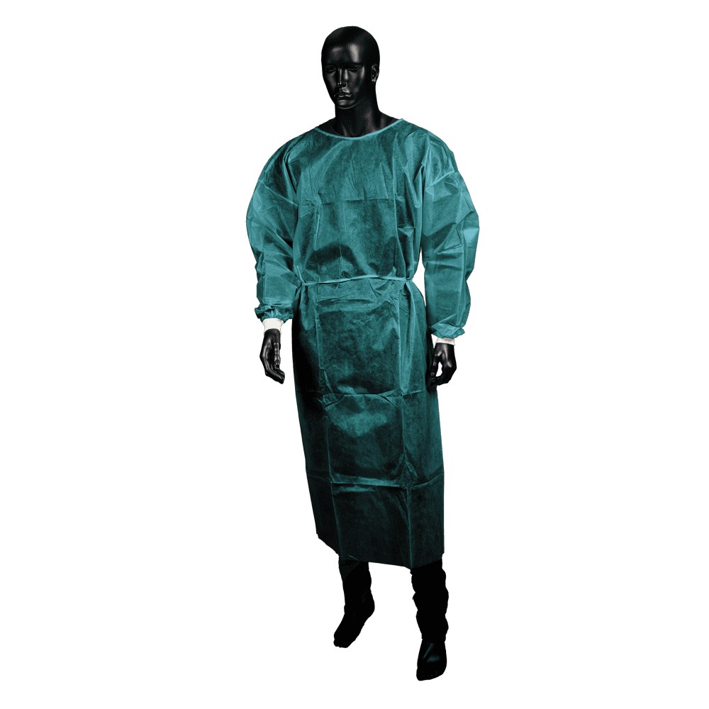 Bild von PP Einweg Besucherkittel, Größe XL/XXL, extragroß, Farbe dunkelgrün, grün, Vlies, Med-Comfort