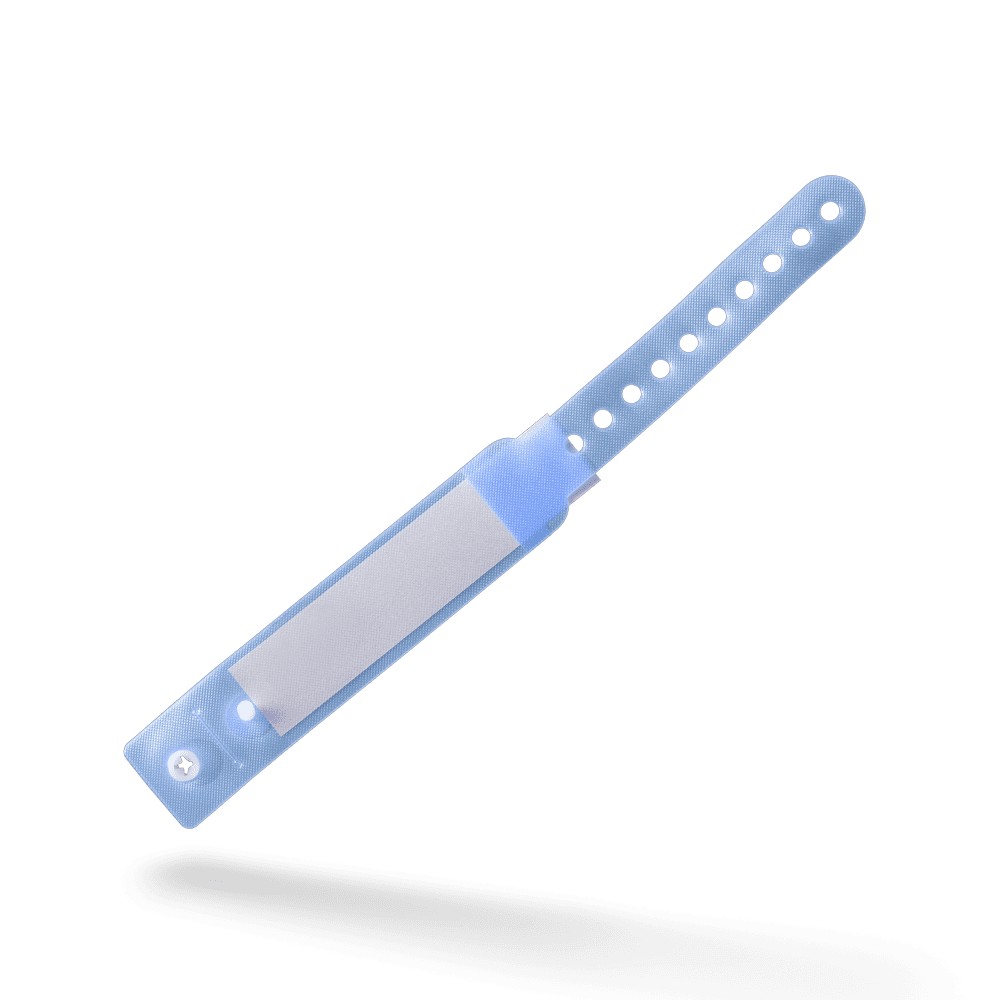 Bild von PVC Kinder Patientenarmband, Farbe blau, 162 x 18 mm