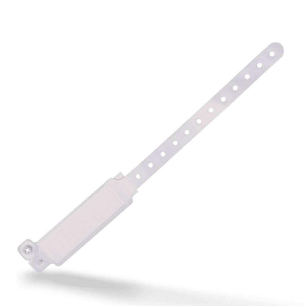Bild von PVC Patientenarmband für Erwachsene, Farbe weiß, 242 x 25 mm