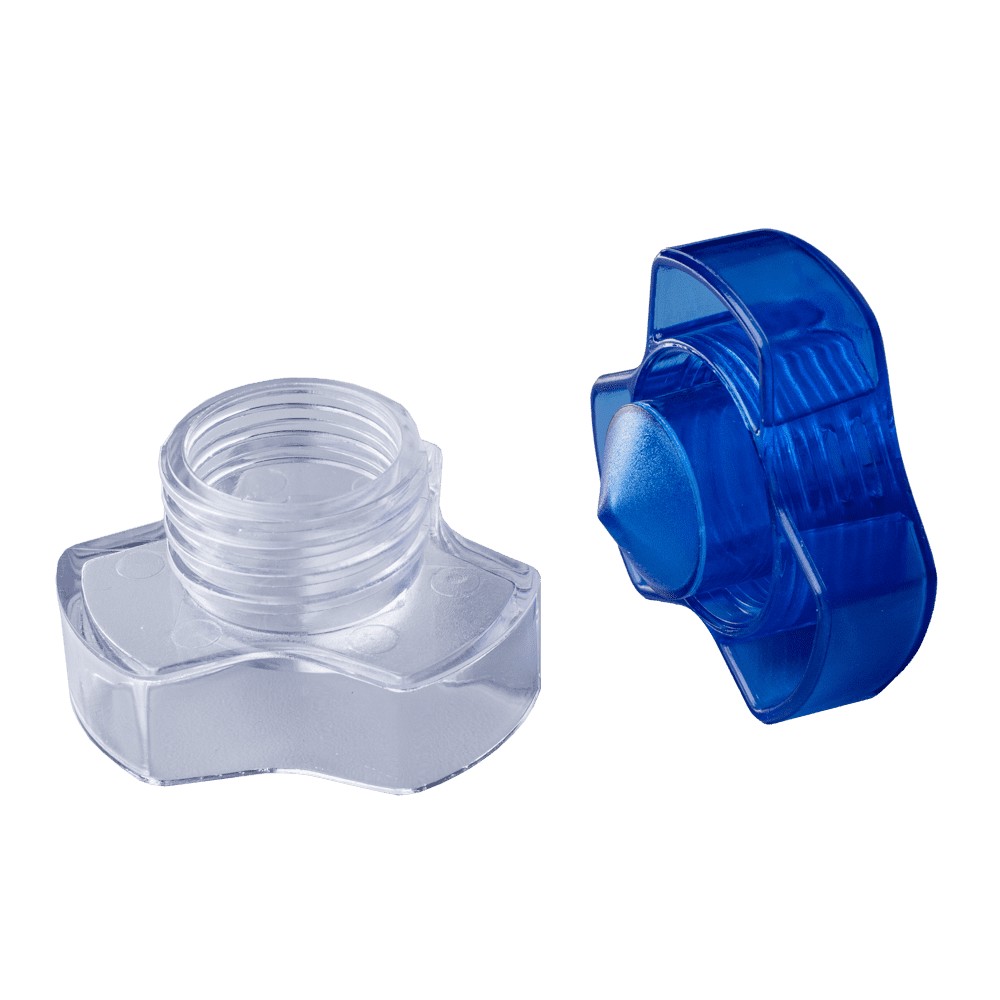 Bild von Tablettencrusher, transparent, milchig, blau, Med-Comfort