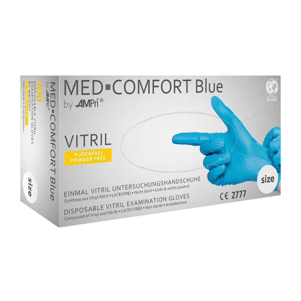 Bild von Vitril Einweghandschuhe – Premium Schutzhandschuhe