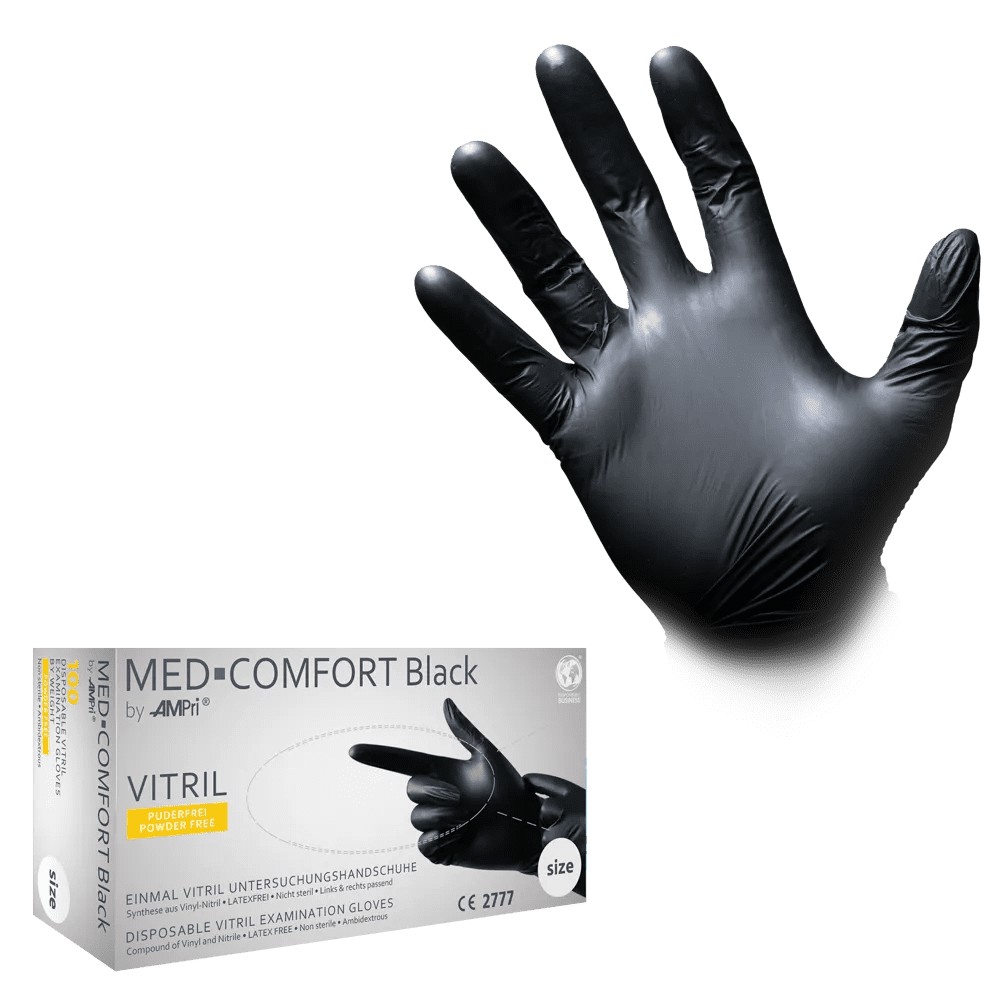 Bild von Med-Comfort Vitril Einmalhandschuhe – Premium, puderfrei