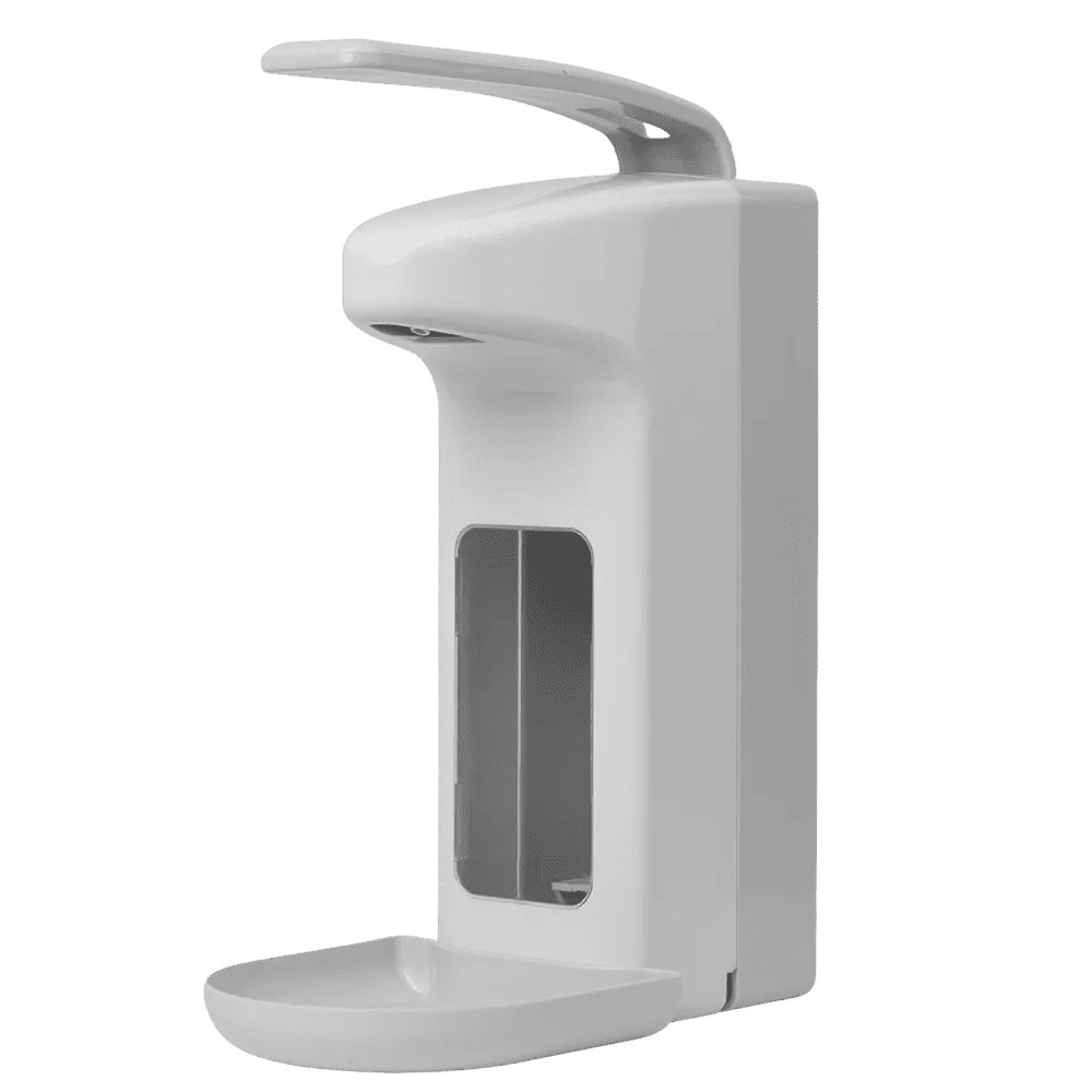 Bild von Wandspender für 1l flüssige Seifen und Desinfektionsmittel, Farbe weiß, grau, 320 x 120 x 230 mm