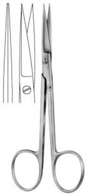 Bild von Schere, 130 mm, spitz / spitze Blätter, gerade
