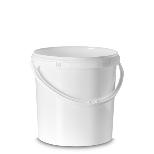 Bild von Rundeimer 10 l aus PP, weiß (rund)
