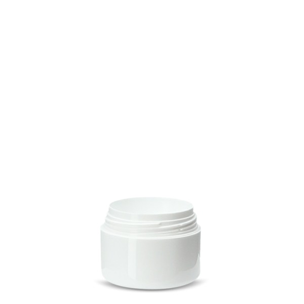 Bild von 10 ml Cremetiegel rund, PP weiß – Gewinde 43