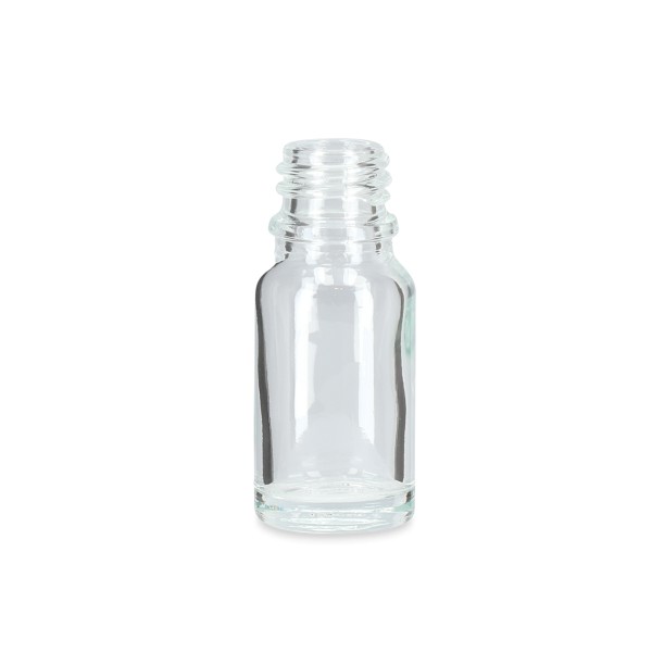 Bild von Tropfflasche 10 ml aus Klarglas, GL18, rund