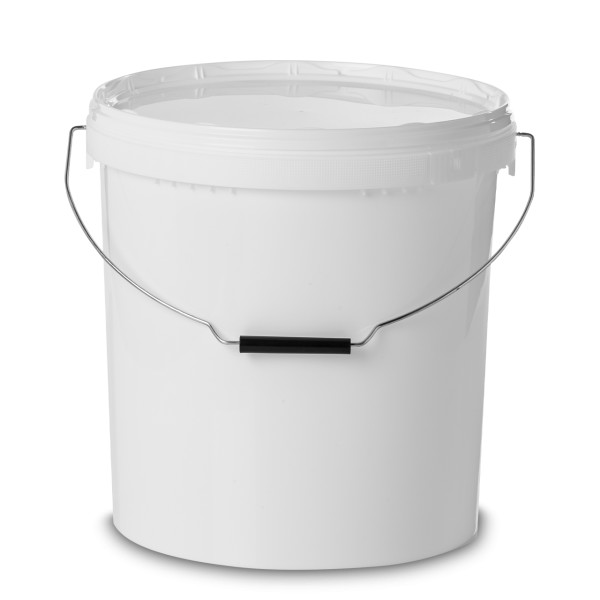 Bild von Rundeimer 20 l aus PP, weiß, rund