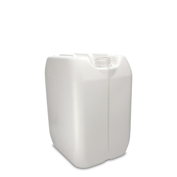 Bild von 20 L UN-Kanister HDPE weiß, rechteckig, RD 61 mit Sichtstreifen, 775 g