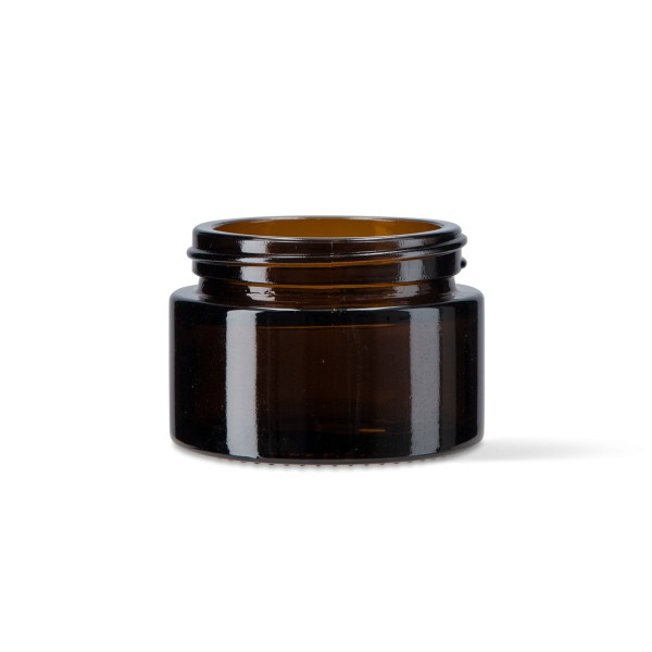 Bild von 30 ml Glastiegel – Braunglas, rund (GL 47 / ND 47)