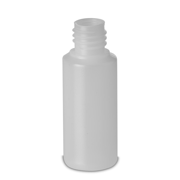 Bild von 30 ml Rundflasche zylindrisch – PE natur, ND18, 4 g