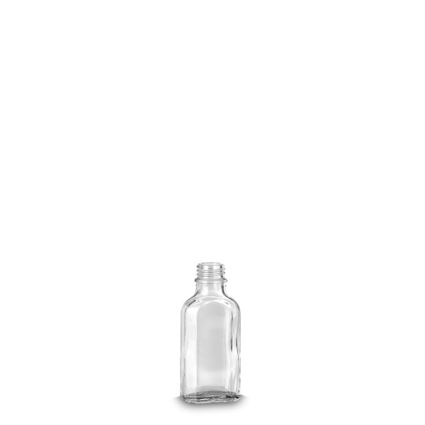 Bild von Meplatflasche 50 ml aus Klarglas mit GL22-Gewinde
