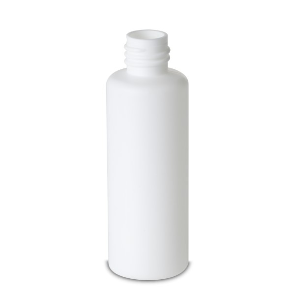 Bild von Zylindrische Rundflasche 50 ml, HDPE weiß, Gewinde RD18