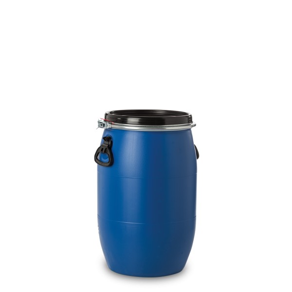 Bild von Spannring-Fass 60 L HDPE, blau, rund – 3000 g