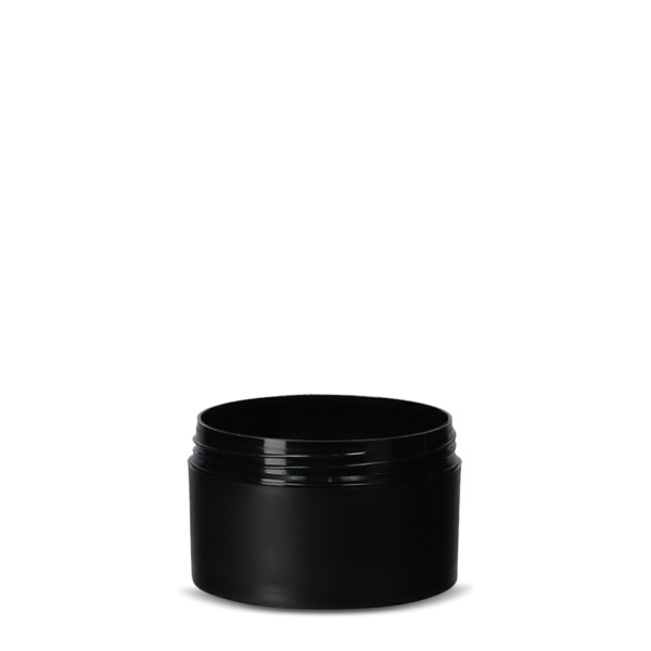 Bild von Cremedose 100 ml aus PP, schwarz, rund mit ND 68 Gewinde