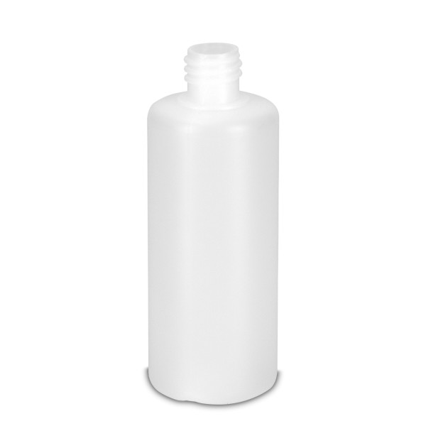 Bild von 100 ml HDPE Rundflasche natur, zylindrisch, Gewinde ND18