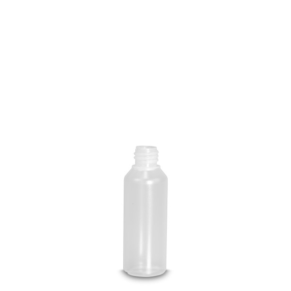 Bild von 100 ml zylindrische Rundflasche aus LDPE natur, Gewinde ND18