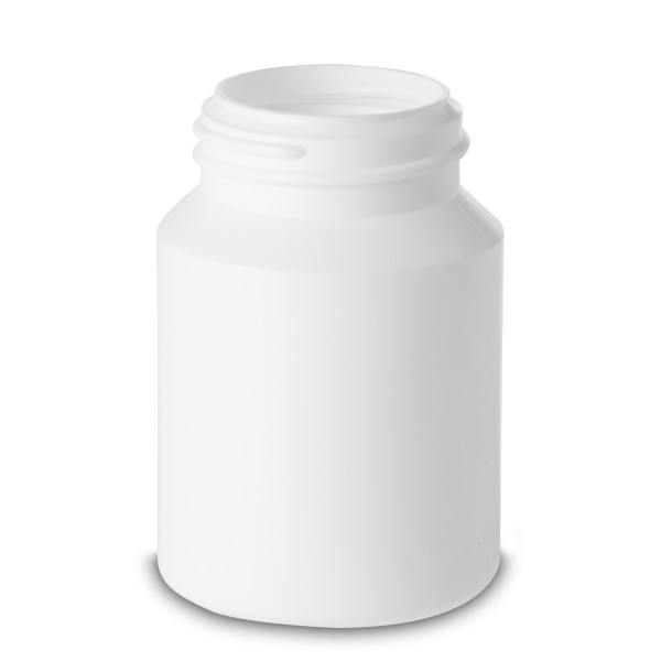 Bild von 100 ml Schraubdeckeldose HDPE, rund, weiß (ND40)