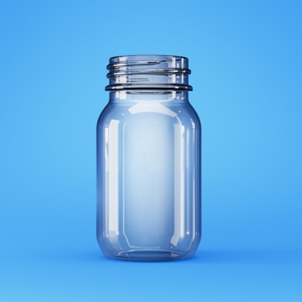 Bild von Weithalsglas 100 ml – Klarglas mit GL40-Gewinde