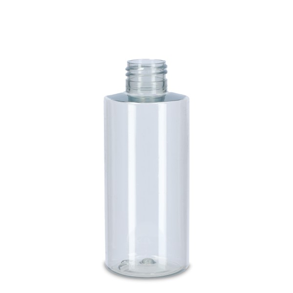 Bild von Rundflasche 150 ml, rPET natur, zylindrisch, Gewinde 24/410