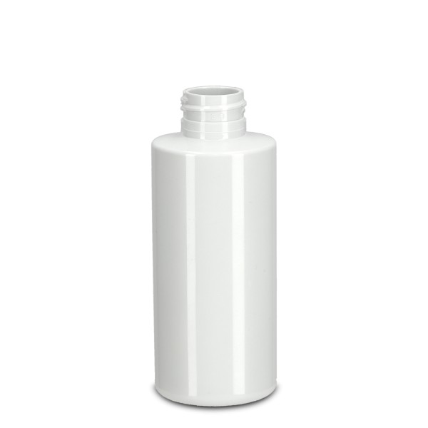 Bild von 150 ml Zylindrische Rundflasche aus rPET, weiß – Gewinde 24/410