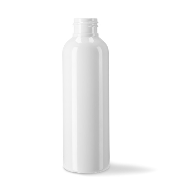 Bild von 150 ml Tall Boston Round PET-Flasche, weiß - Gewinde 24/410
