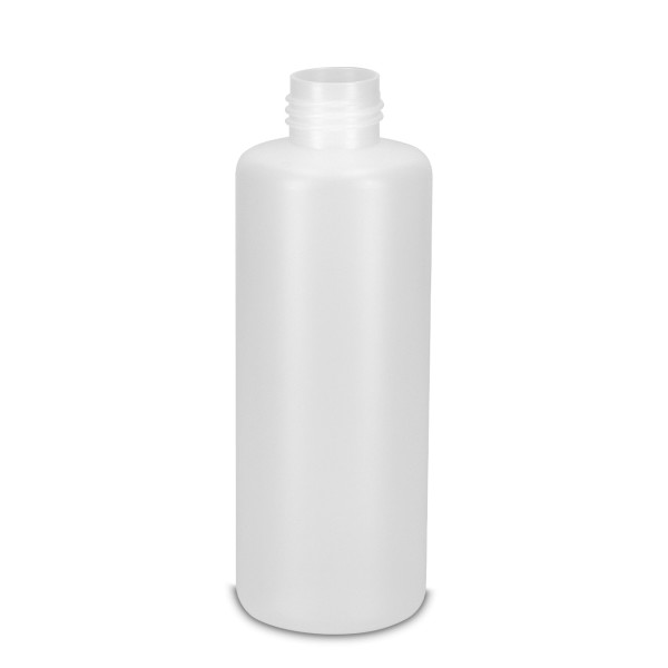 Bild von 200 ml Rundflasche aus HDPE, natur, ND25 (zylindrisch)