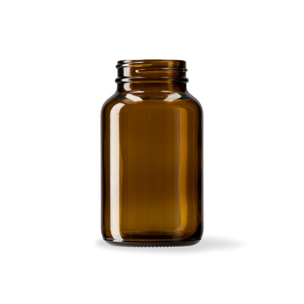 Bild von Braunes Tablettenglas rund 200 ml – Gewinde 45/400