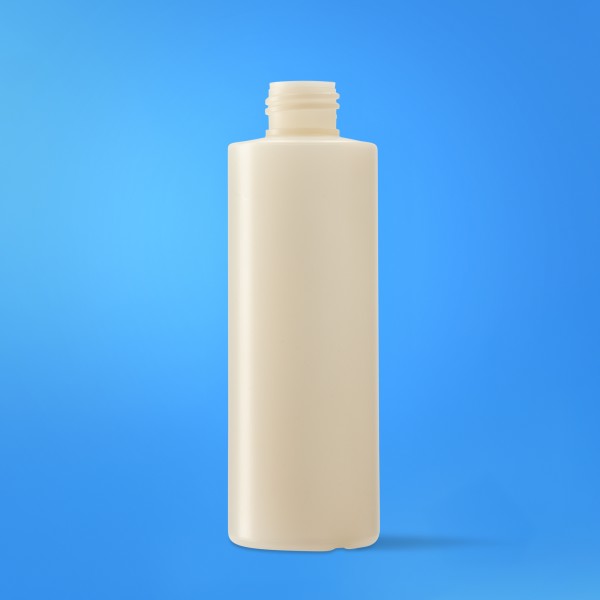 Bild von Rundflasche 250 ml aus rHDPE Ocean Bound Plastic, natur, 24/410