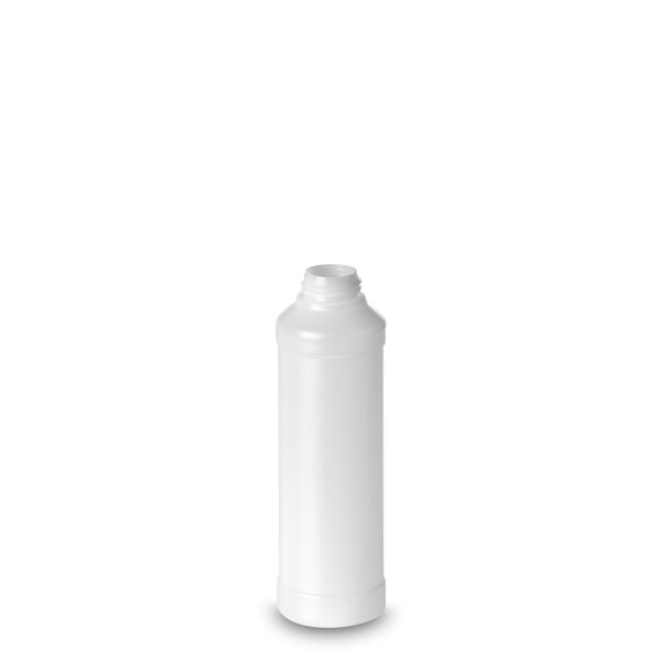 Bild von 250 ml HDPE-Rundflasche natur, ND 28 Gewinde, zylindrisch (20 g)