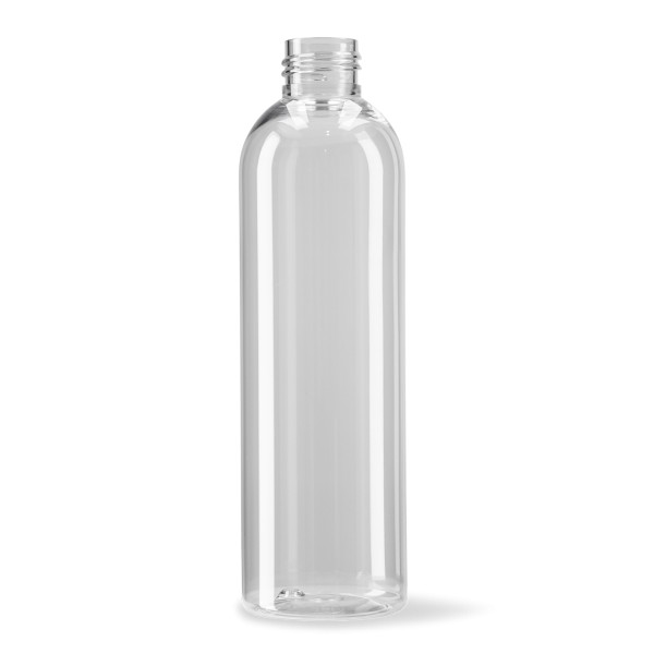 Bild von 250 ml Tall Boston Round PET-Flasche, klar — Gewinde 24/410