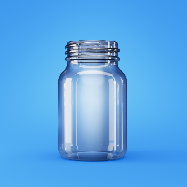 Bild von Weithalsglas 250 ml – Klarglas mit GL55-Gewinde