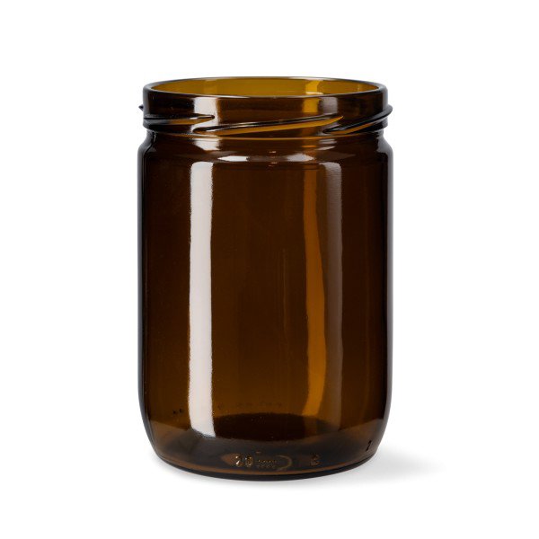subolab. Einmachglas 490 ml Braunglas rund