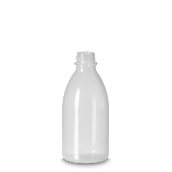 Bild von LDPE Laborflasche 500 ml, natur, Enghals ND25, rund