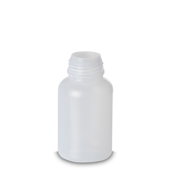 Bild von Runde Laborflasche 500 ml – LDPE natur, Gewinde ND 50