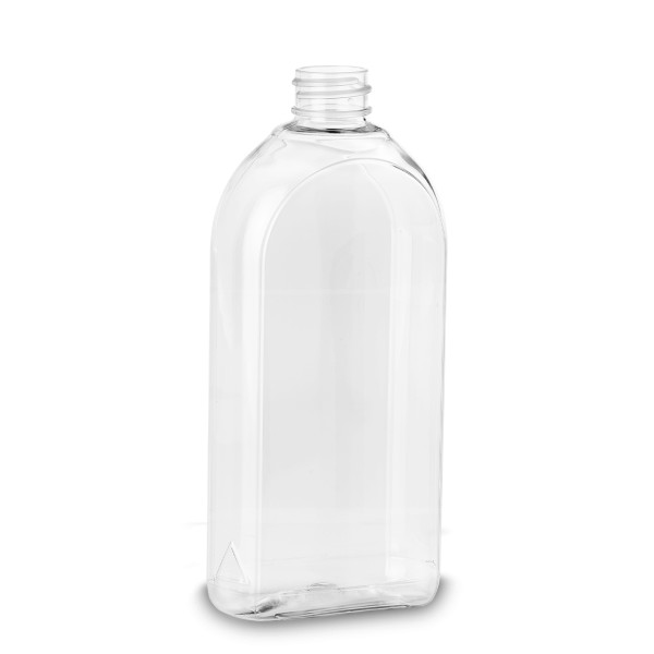 Bild von 500 ml PET-Ovalflasche klar, Gewinde 28/410 (Formflasche)