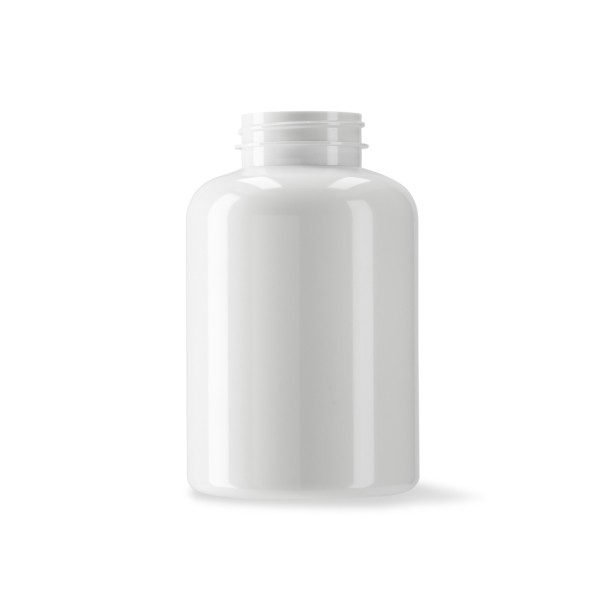 Bild von 500 ml PET-Dose, weiß & rund, mit 45/400‑Gewinde