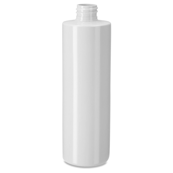 Bild von 500 ml rPET-Rundflasche, weiß, zylindrisch, Gewinde 28/410