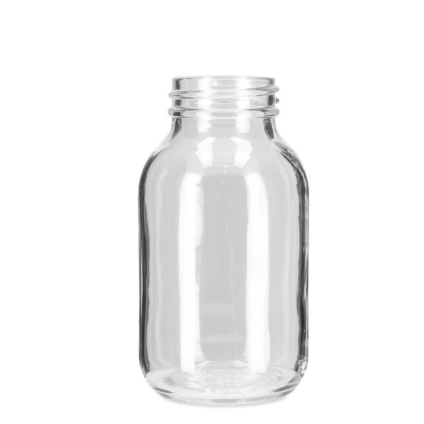 Bild von 500 ml Weithalsglas (rixaline) – Klarglas, Gewinde GL55