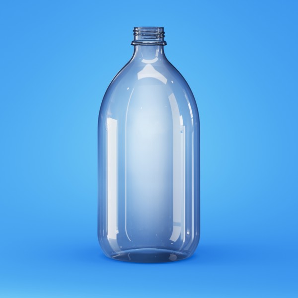 Bild von Enghalsglas 1000 ml – Klarglas mit GL28-Gewinde
