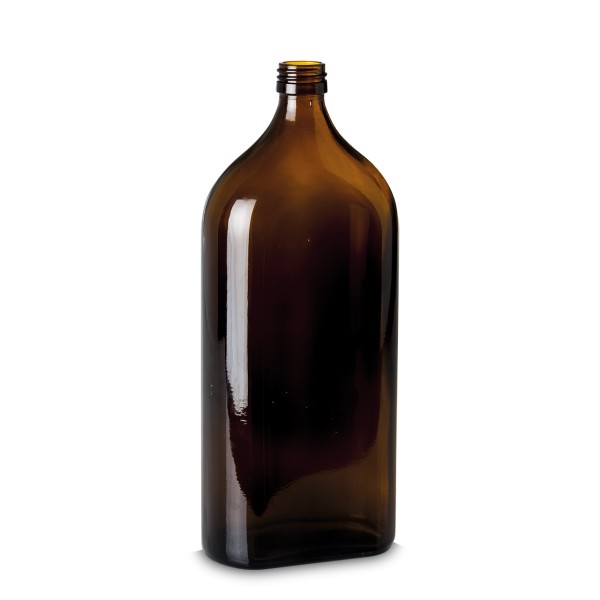 Bild von Meplatflasche Braunglas 1.000 ml mit PP28-Gewinde