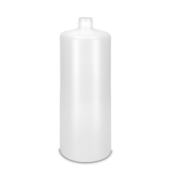 Bild von 1000 ml HDPE Rundflasche natur, zylindrisch mit Gewinde 25