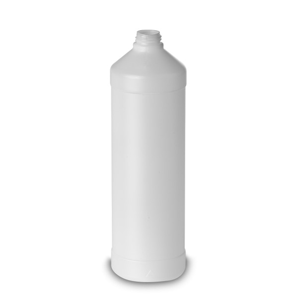 Bild von Rundflasche HDPE 1000 ml natur – ND 28 Gewinde