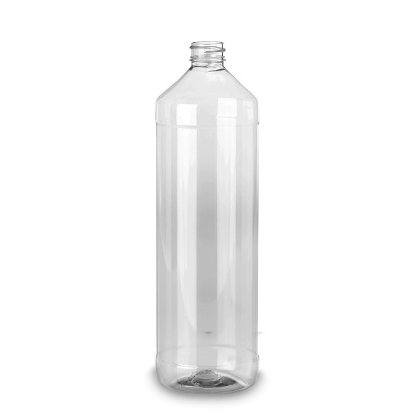 Bild von Rundflasche PET klar — 1 Liter (1000 ml), zylindrisch, Gewinde 28/410