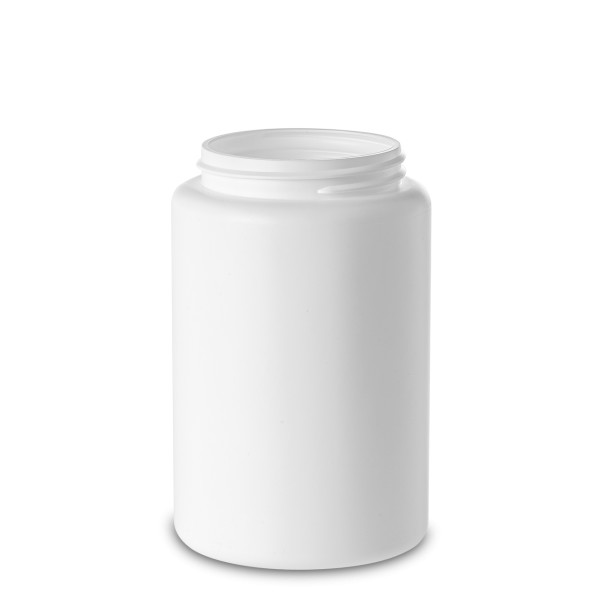 Bild von Weithalsdose HDPE 1 L, rund, weiß, Gewinde RD/ND 80 (57 g)