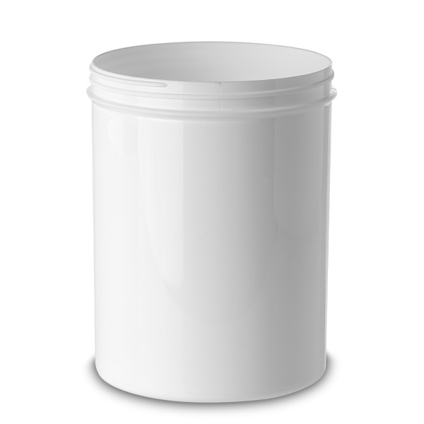 Bild von 1250 ml zylindrische Schraubdose, PP weiß, ND 110 (rund)