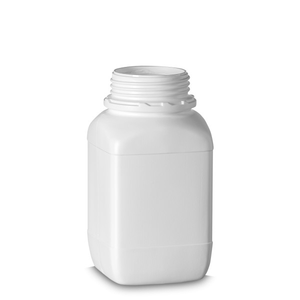 Bild von 1500 ml HDPE-Vierkantflasche (weiß) – UN-zugelassen, Gewinde OV 80