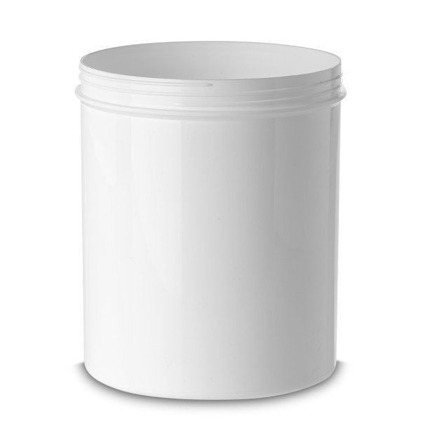 Bild von 2000 ml Zylindrische PP-Dose, weiß, rund, ND 130