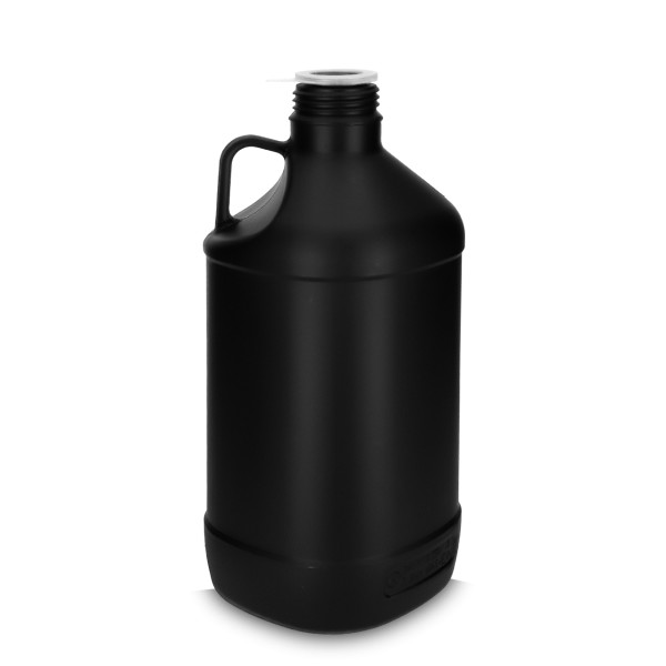 Bild von UN-Flasche 2,5 L HDPE schwarz, rund, Gewinde 45 (UN‑zugelassen)