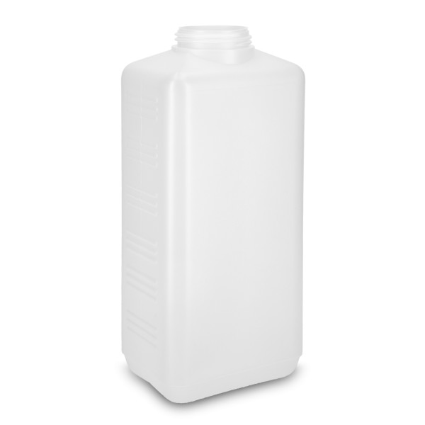 Bild von Vierkantflasche 2,5 L HDPE natur – ND60, rechteckig